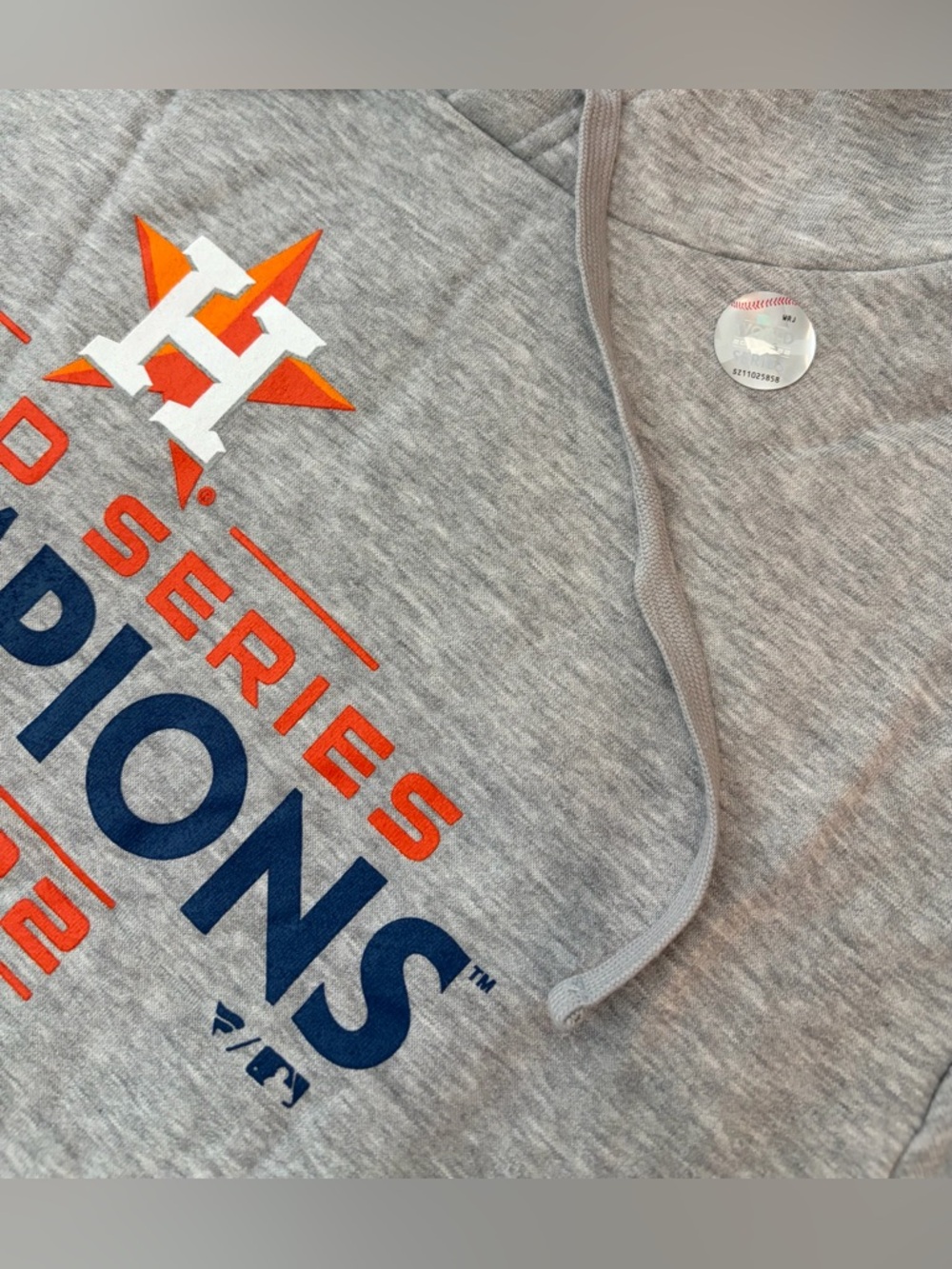 Fanatics Houston Astros 2022 World Series Champions Gray Hoodie Men’s Sz: XXL - Picture 2 of 4